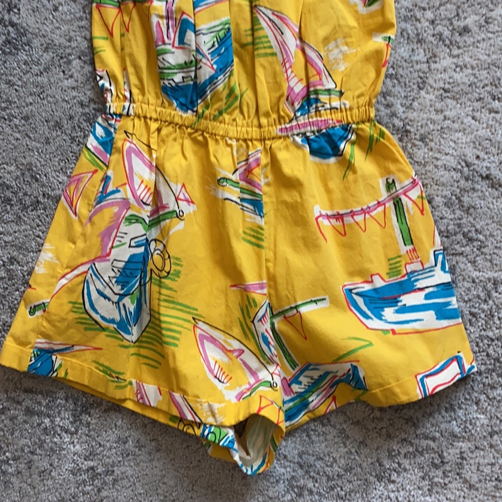 NWT Urban Outfitters Yellow Boating Romper Small - Picture 6 of 7